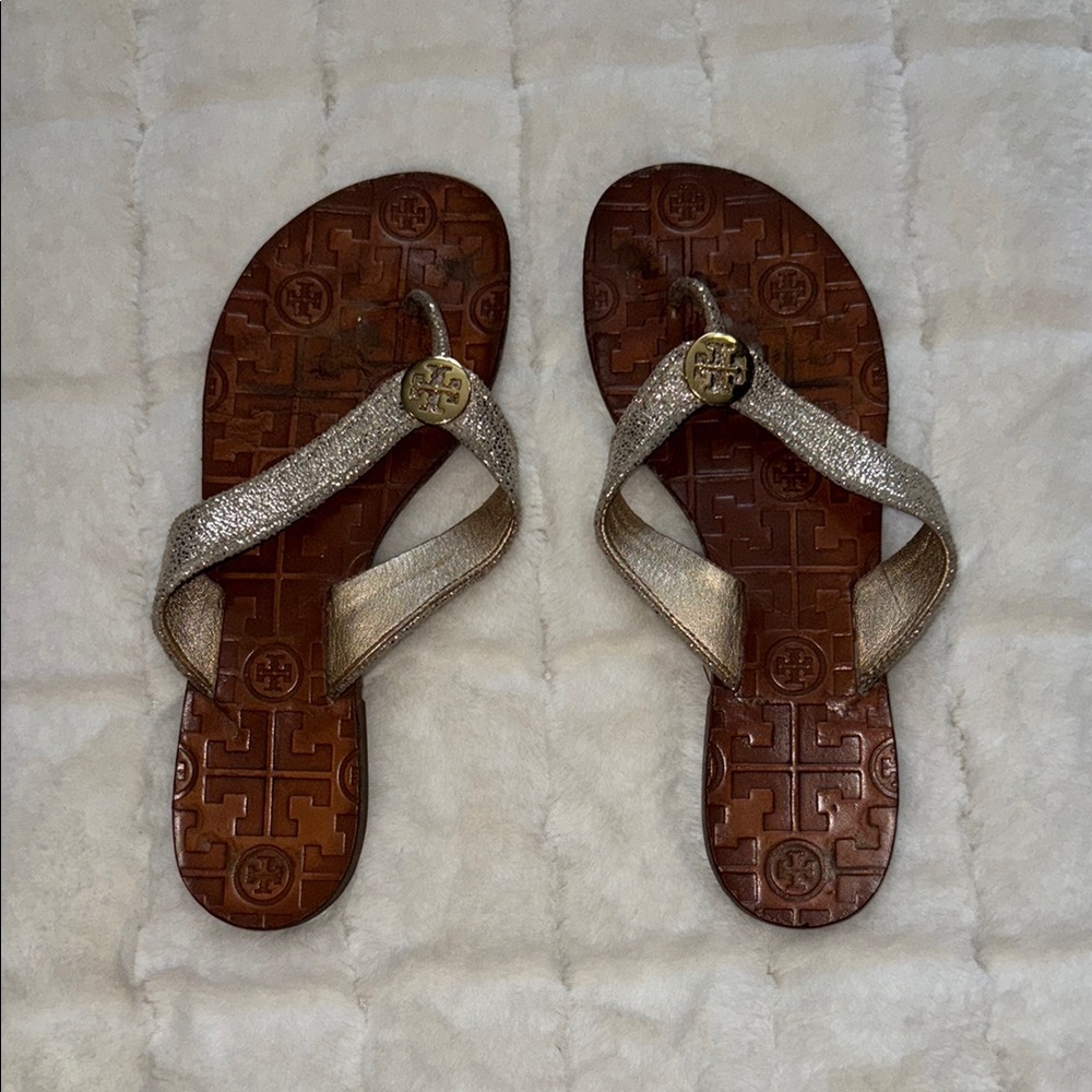 Tory Burch Gold Women's Sandals